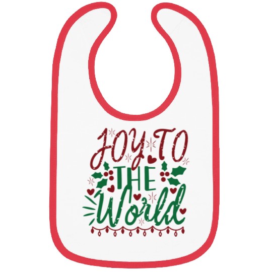 Joy To The World Christmas Bibs