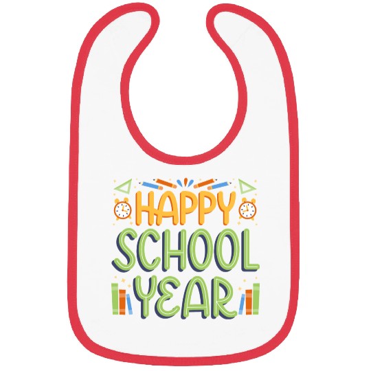 Happy School Year Back To School Bibs