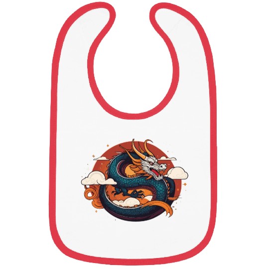 a traditional Chinese dragon Bibs