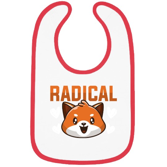 Radical Red Panda Bibs