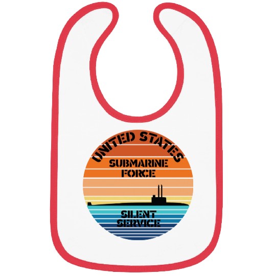 Sunset Us Submarine Force Silent Service Bibs