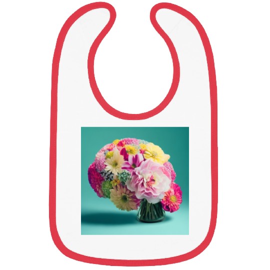 Default flowers brains spring 0 Bibs