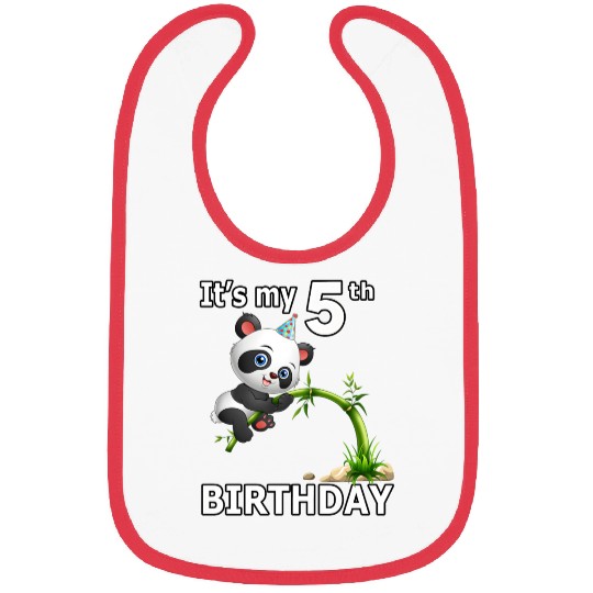 5 Panda 5Th Py Animal Panda Bibs