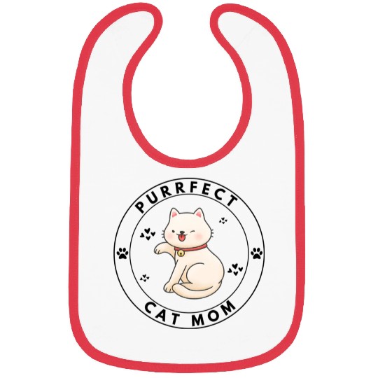 The Best Cat Mom In The Whole Wide World Bibs