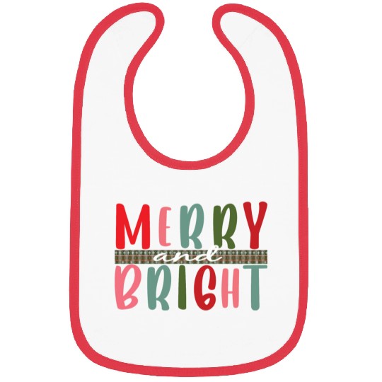 Womens Merry and Bright Christmas Tree Bibs