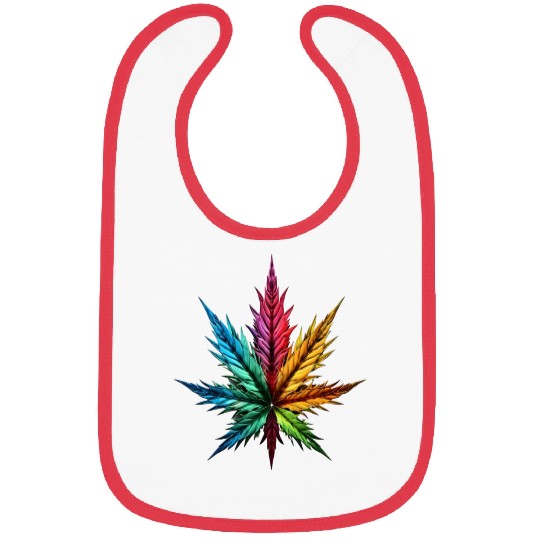 Spectrum Splendor: The Vivid Leaf Bibs