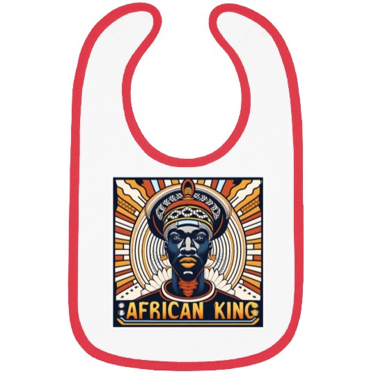 African King Gift For Afrocentric Lovers Bibs