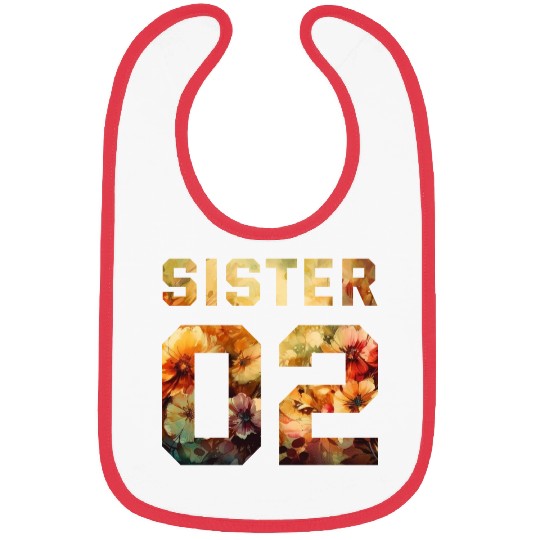 COUPLE FLOWER SISTER 02 Bibs