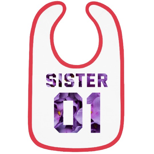 COUPLE FLOWER SISTER 01 Bibs