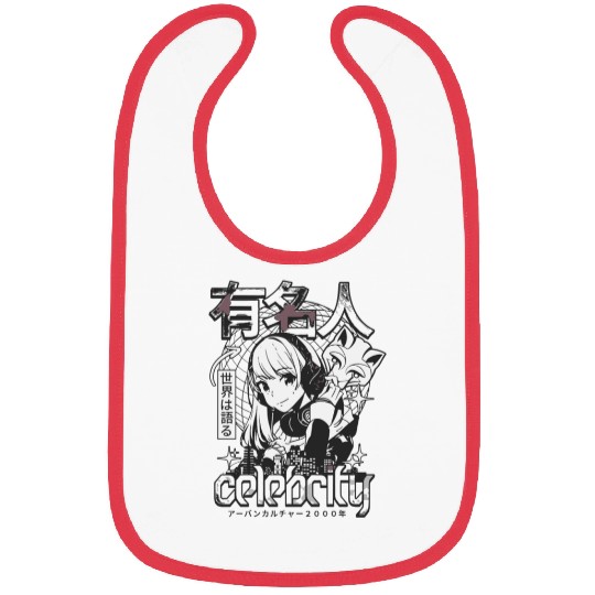 Anime Celebrity Girl Japanese Cyber Streetwear Bibs