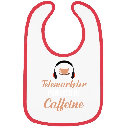 Telemarketer Powered By Caffeine Call Center Bibs