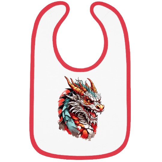 Chinese Dragon Head Bibs design