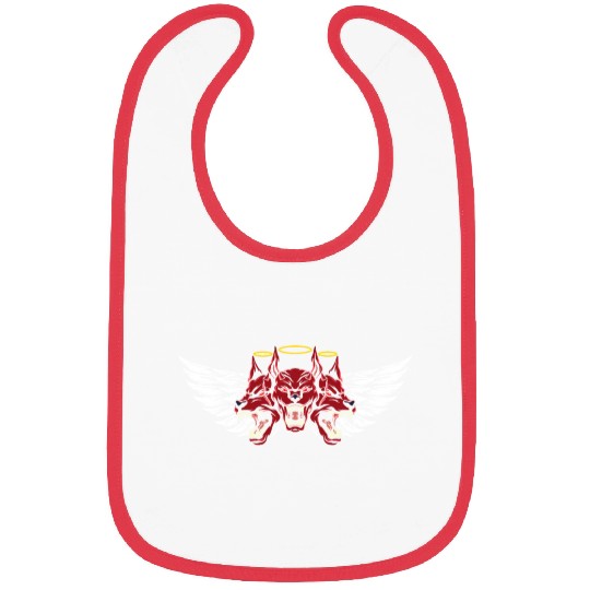 Three Headed Devil Hound Bibs