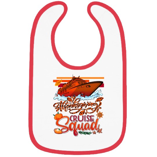 Thangiving Cruise Squad Cruise Ship Fall Pumpkins Bibs