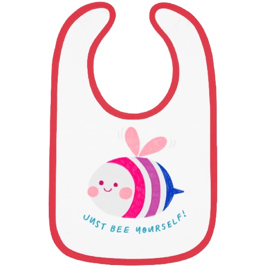 Be You Bee Yourself Funny Pride Colors LGBTQA Love Bibs