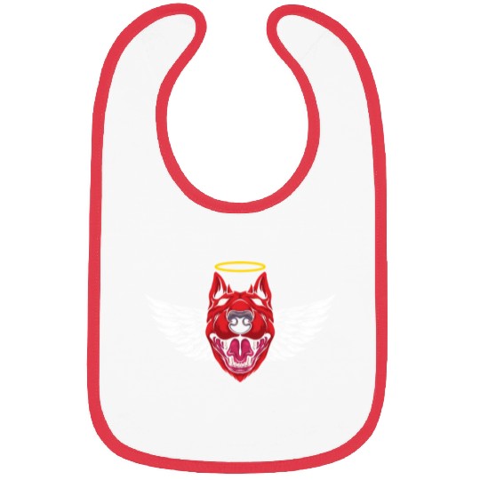 Devil Bull Terrier Dog Bibs
