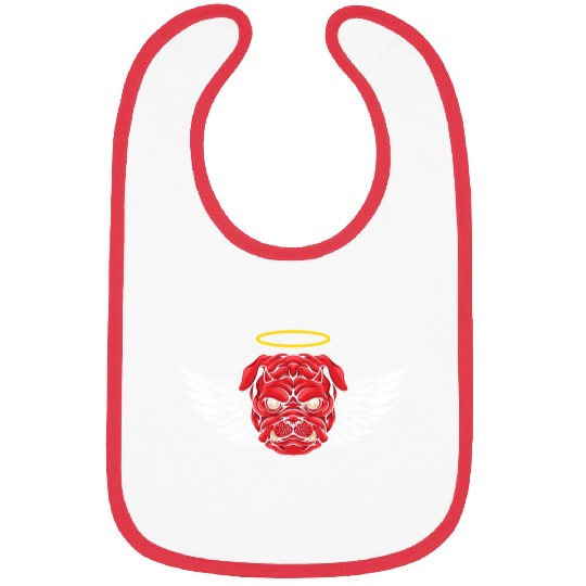 Devil Pitbull Dog Bibs