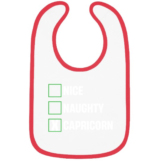 Nice Naughty Capricorn Funny Horoscopes Bibs