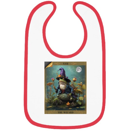 he Wizard Comfort Colors Oversized Bibs, Frog Ta