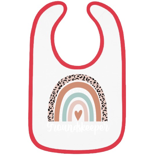 Groundskeeper Rainbow Leopard Funny Groundskeeper Bibs