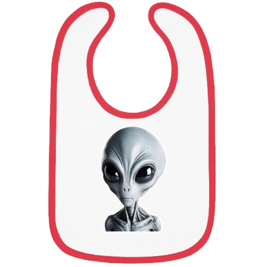 Grey Alien Bibs