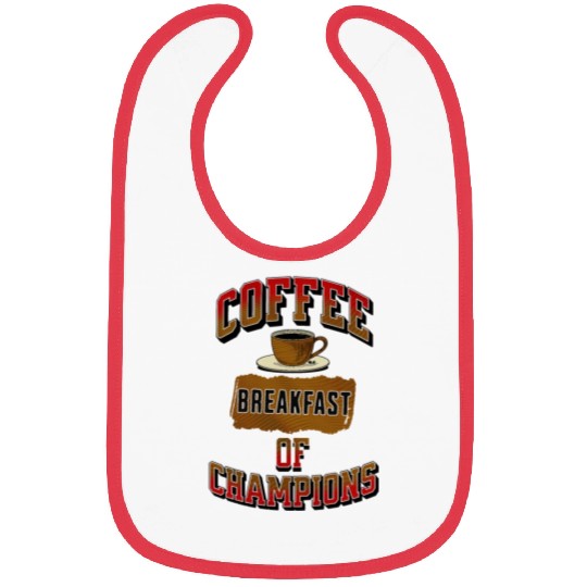 Coffee Breakfast of Champions Bibs