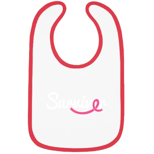 Breast Cancer Survivor K Ribbon Breast Cancer Awar Bibs