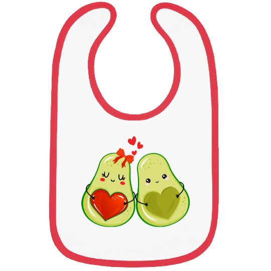 Avocado couple Bibs