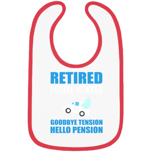 Funny Retired Postal Worker Mailman Bibs