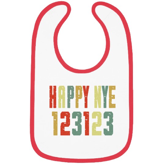 123123 Happy New Year 2024 NYE Bibs
