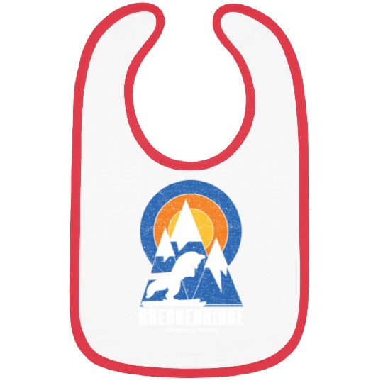 Retro Breckenridge Ski White Fox Bibs