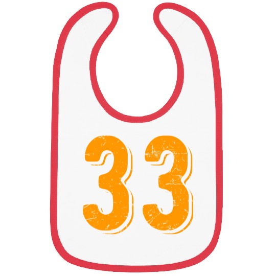 33 Number Vintage Hey Arnold Bibs