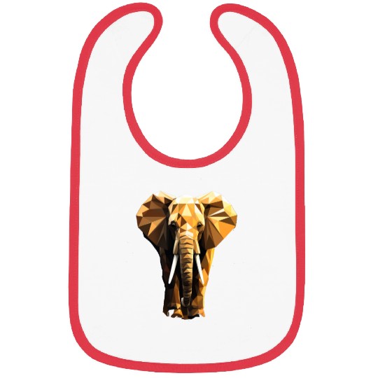 Geometric Style Elephant Bibs