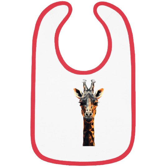 Geometric Style Giraffe Bibs