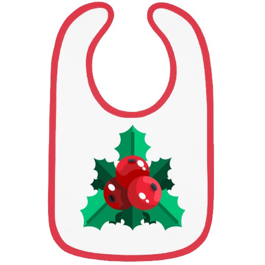mistletoe christmas Bibs