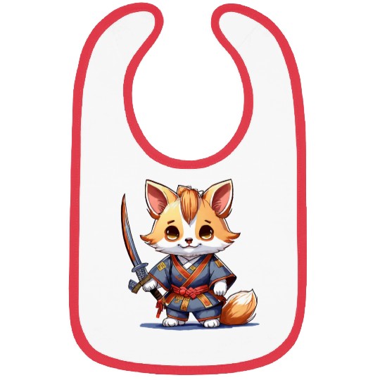 Samurai Paws Bibs