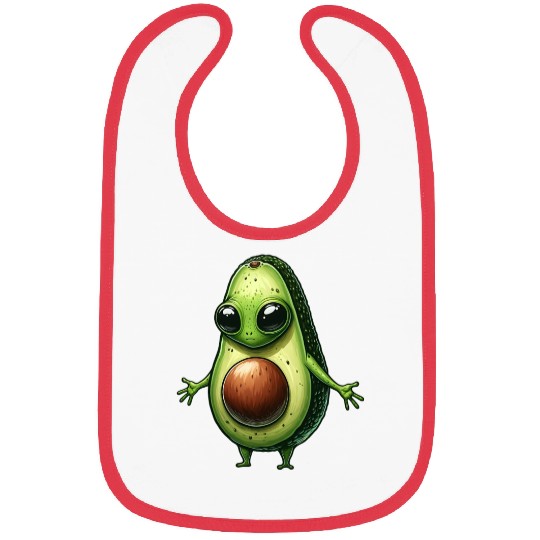 Avocado alien Bibs