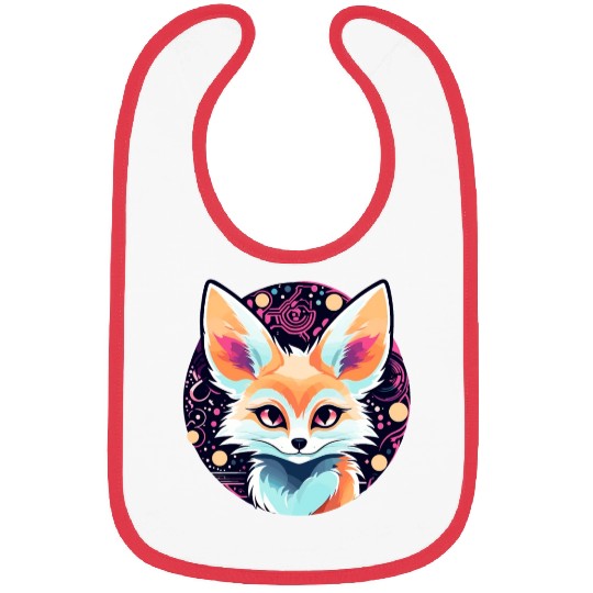 Fennec Fox Illustration Bibs