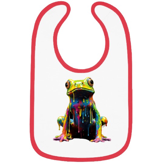 Rainbow Frog Bibs