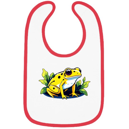 Golden Poison Frog Illustration Bibs