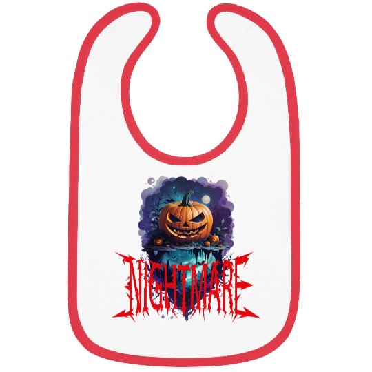 Nightmare Pumpkin: Hauntingly Unique Horror Bibs