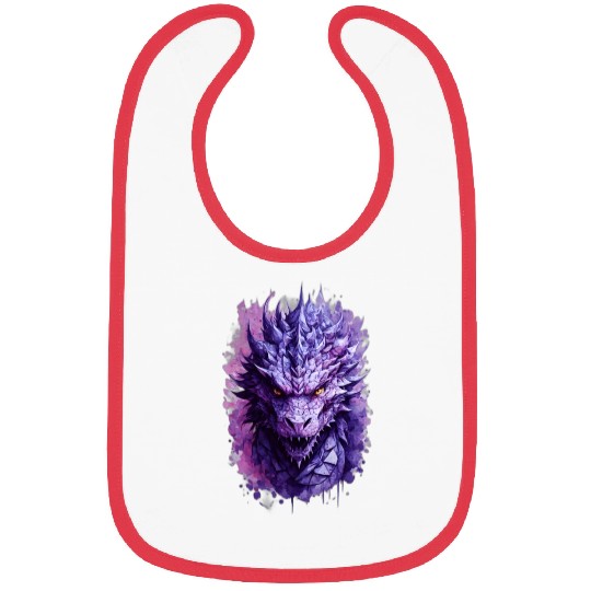 Purple Dragon Bibs