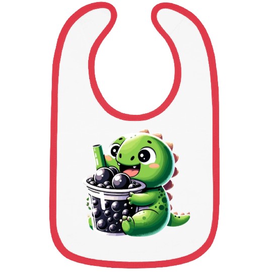 Boba Tea Dragon Kawaii Bibs