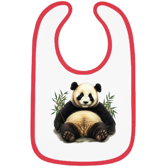 Panda Chilling Bibs