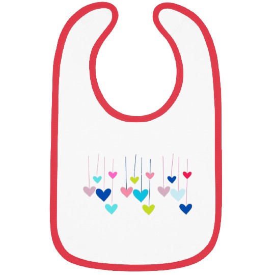 Heart Printed product Bibs