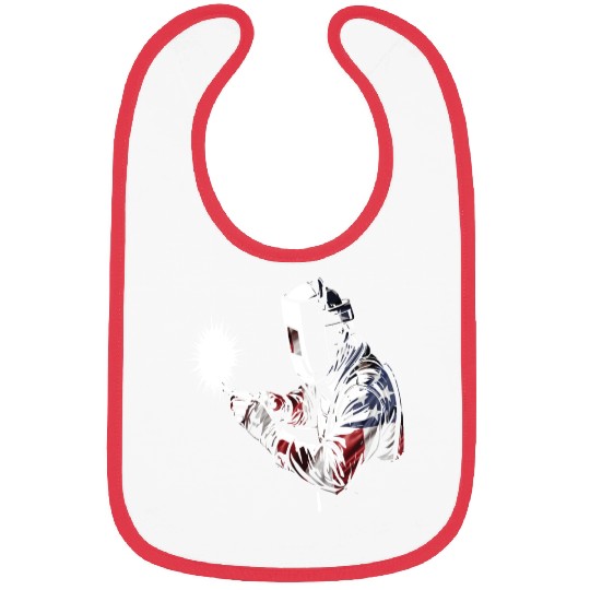 American Flag Welder Patriotic USA American Welder Bibs