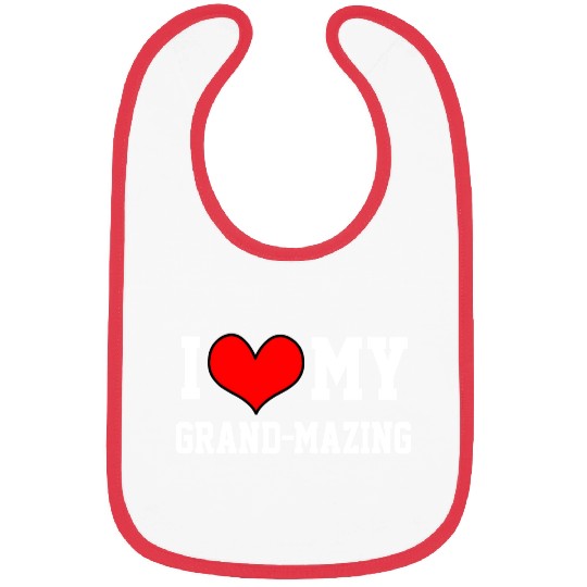 I Love My Grandma Amazing Puns Fun Mothers Day Kid Bibs