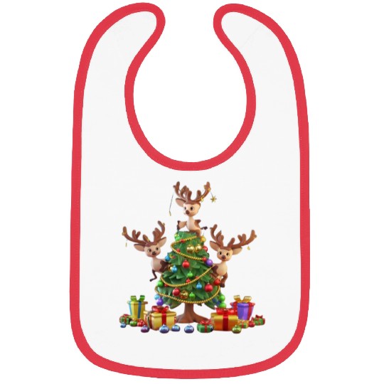 Christmas tree Bibs