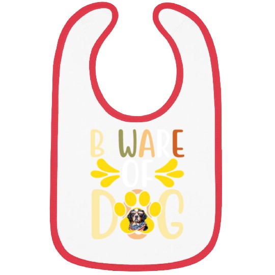 Beware Of Dog Bibs
