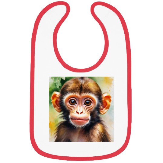 Monkey Cute Funny Cool Bibs